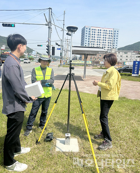 무안군 도로와 지하 시설물 전산화 사업추진 현장점검 실시.