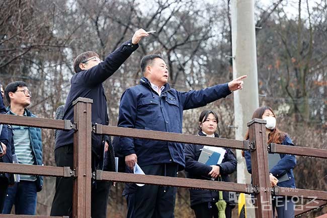 김산 무안군수, 산림공원 주요사업장 발로 뛰는 현장점검 실시.